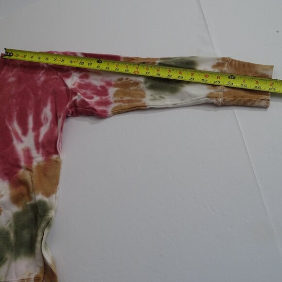 No Comment Pink Tie Dye Crew Neck Long Sleeve Sweatshirt Women Size XL - Picture 10 of 12